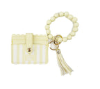 Yellow Beaded ID Wristlet - Liv & Mama’s