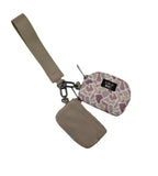 Camo/ Beige Double Pouch Wristlet | Lulu Mac - Liv & Mama’s