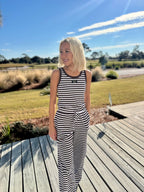 Brown Stripe Pants | Lulu Mac - Liv & Mama’s