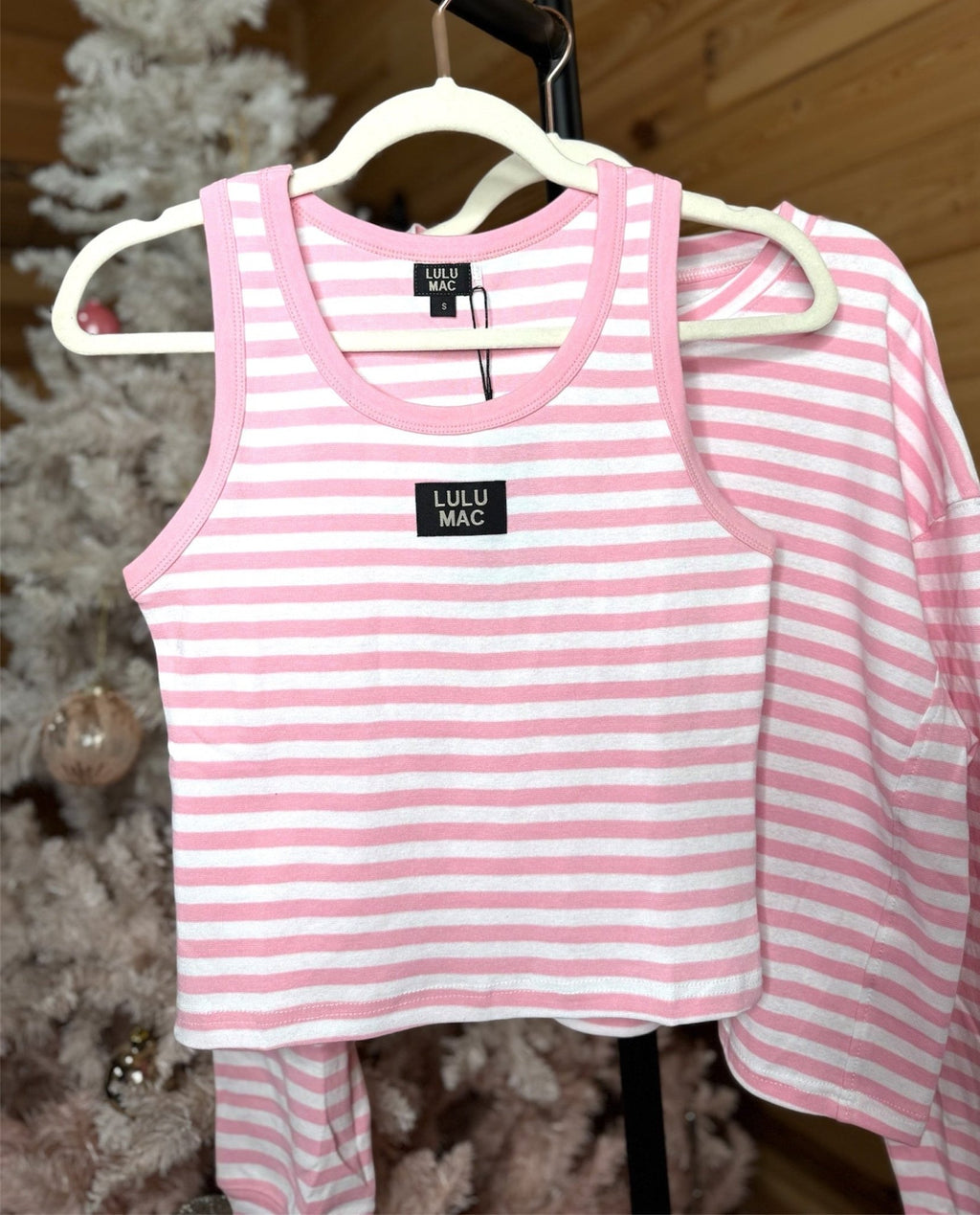 Light Pink Stripe Tank Top | LULU MAC - Liv & Mama’s