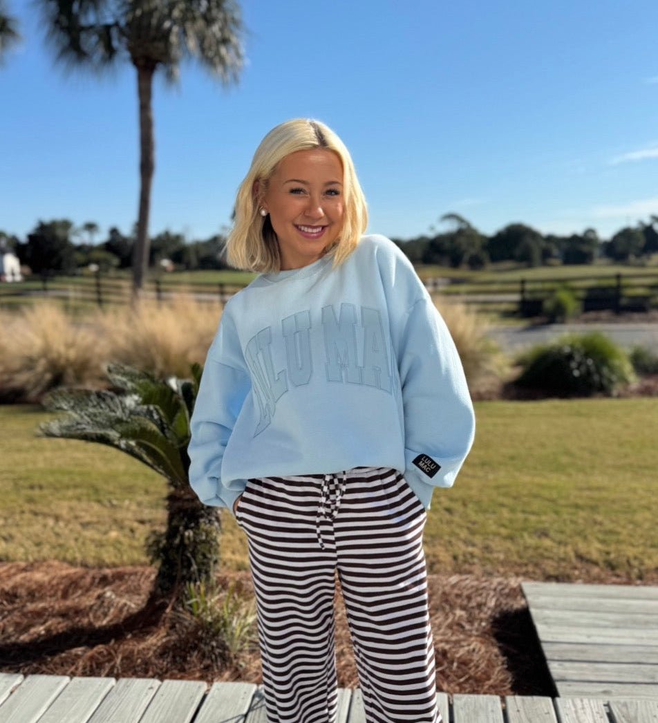 Light Blue Lulu Mac Sweatshirt - Liv & Mama’s