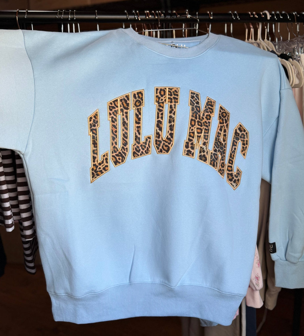 Blue Cheetah Lulu Mac Sweatshirt - Liv & Mama’s