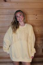 Butter Yellow Lulu Mac Sweatshirt - Liv & Mama’s