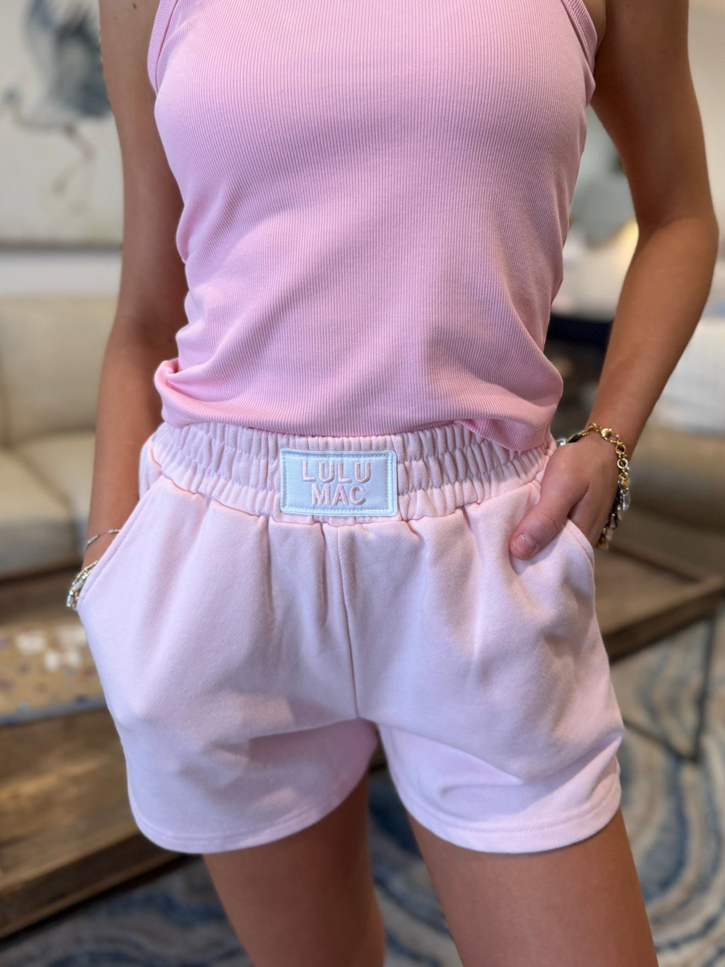 Light Pink Lulu Mac Shorts - Liv & Mama’s