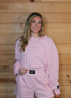 Light Pink Stripe Top | LULU MAC - Liv & Mama’s