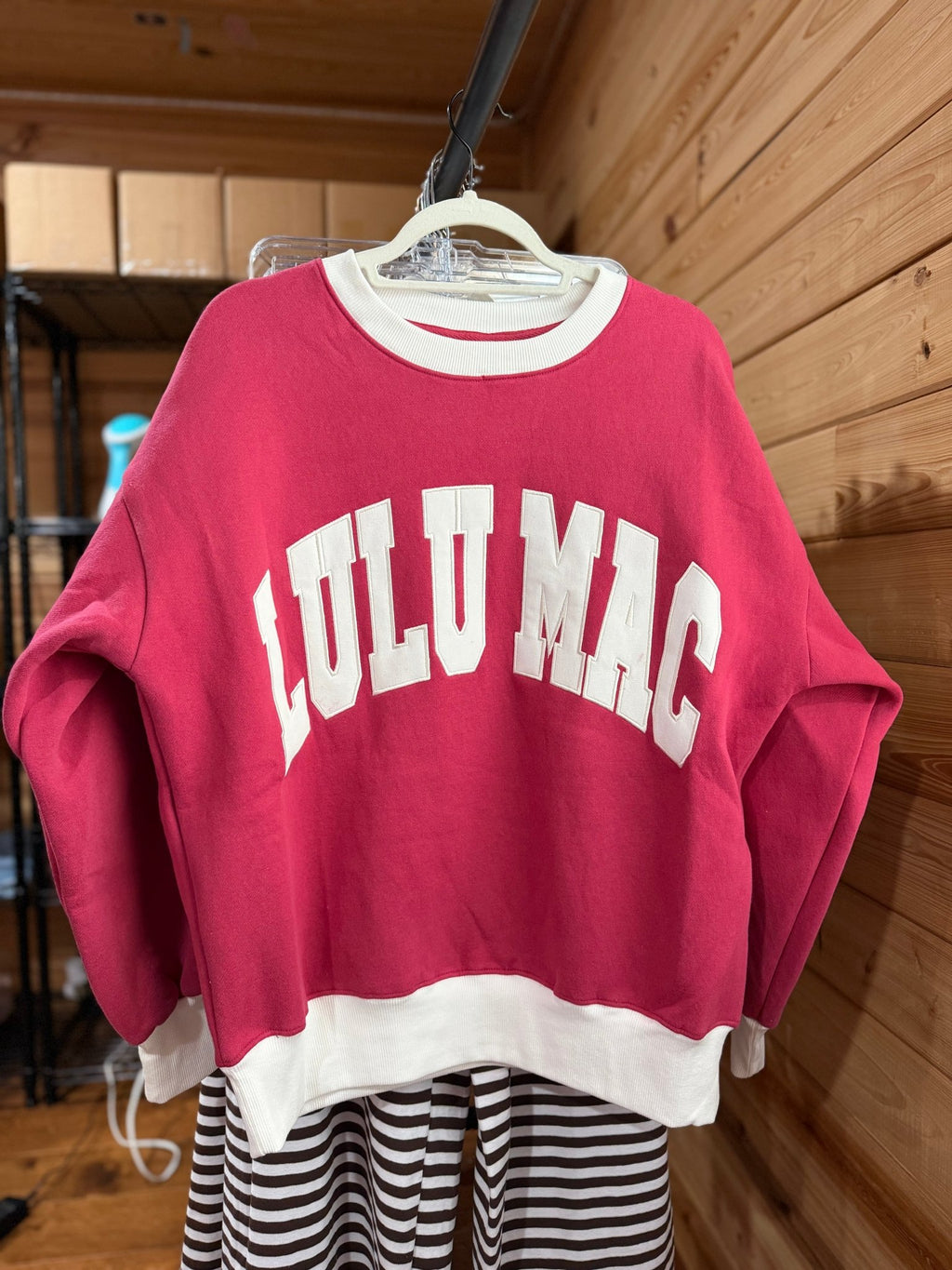 Plum/White Lulu Mac Sweatshirt - Liv & Mama’s