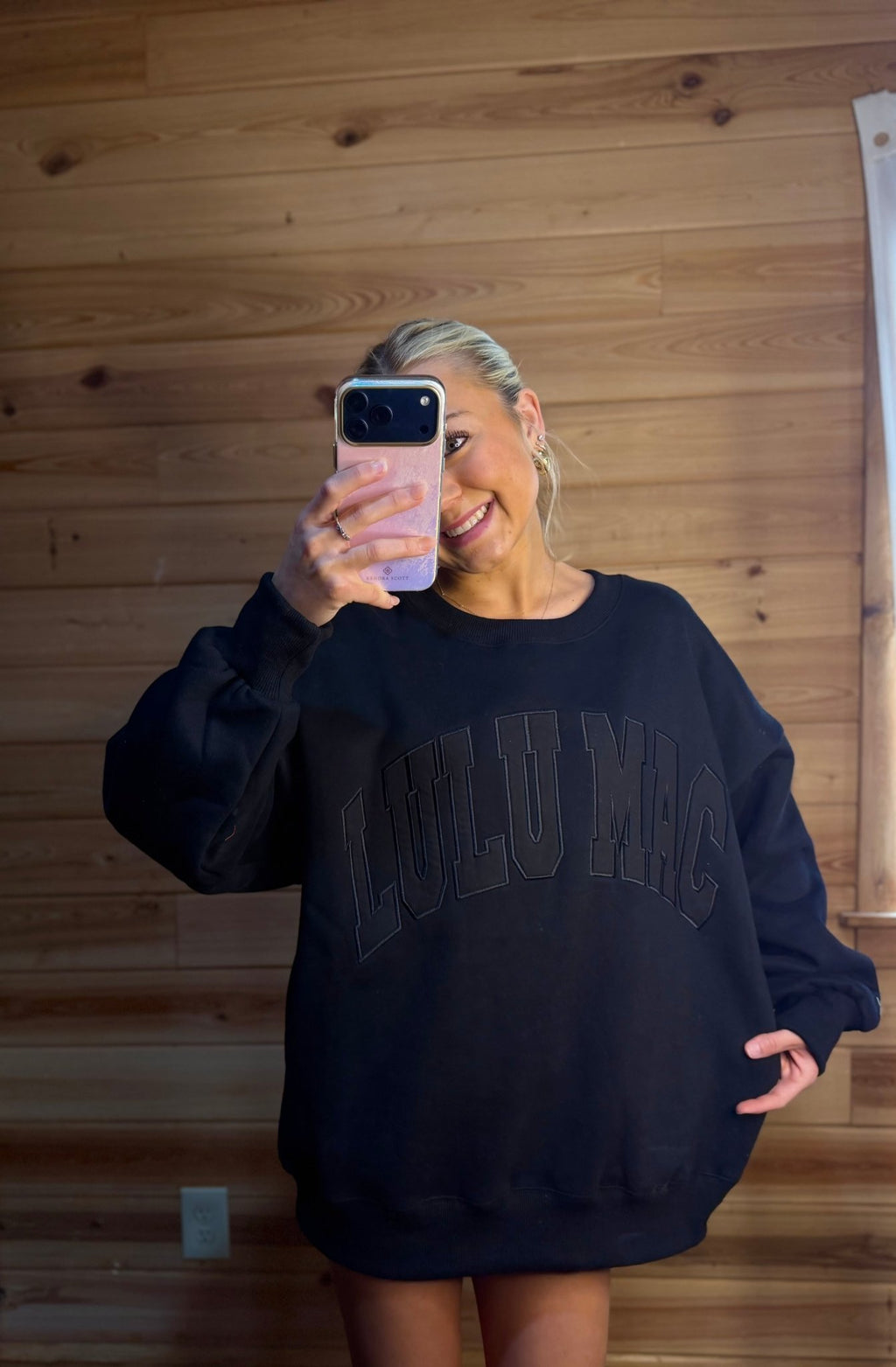 Black Lulu Mac Sweatshirt - Liv & Mama’s