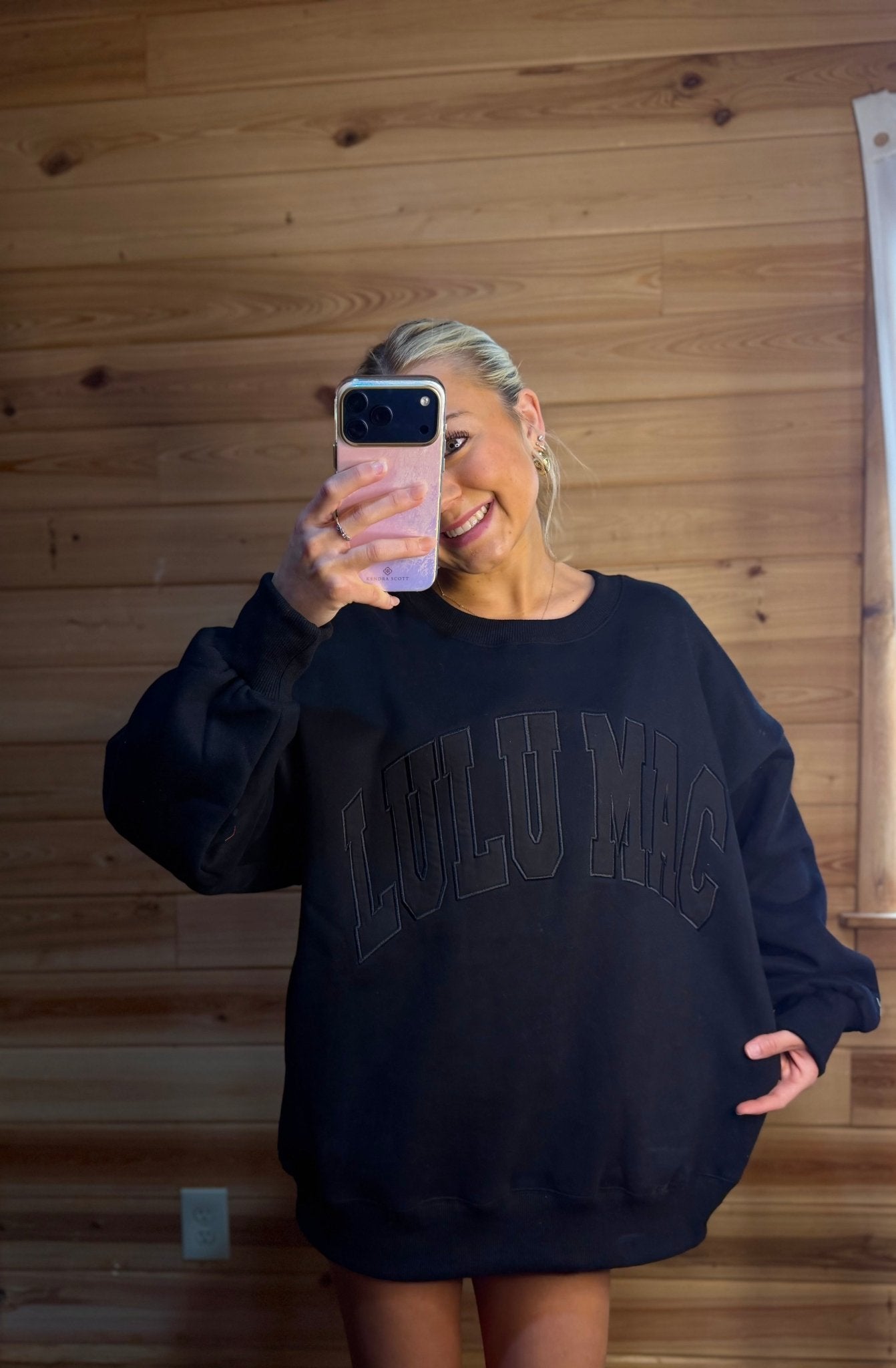 Black Lulu Mac Sweatshirt - Liv & Mama’s