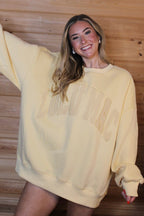 Butter Yellow Lulu Mac Sweatshirt - Liv & Mama’s