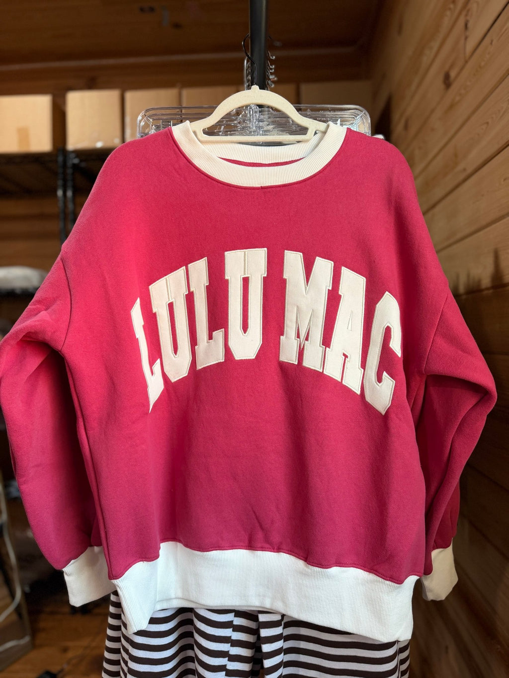 Plum/White Lulu Mac Sweatshirt - Liv & Mama’s