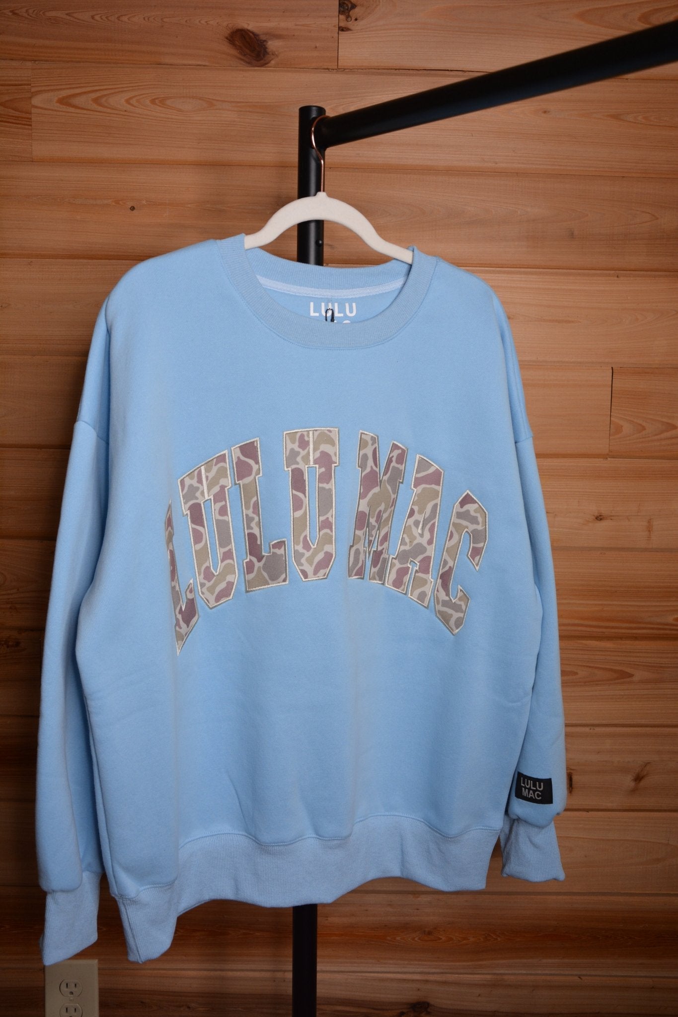 Light Blue Camo Lulu Mac Sweatshirt - Liv & Mama’s