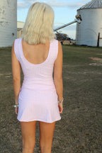 Pink Gingham Wrap Tie Front Dress - Liv & Mama’s