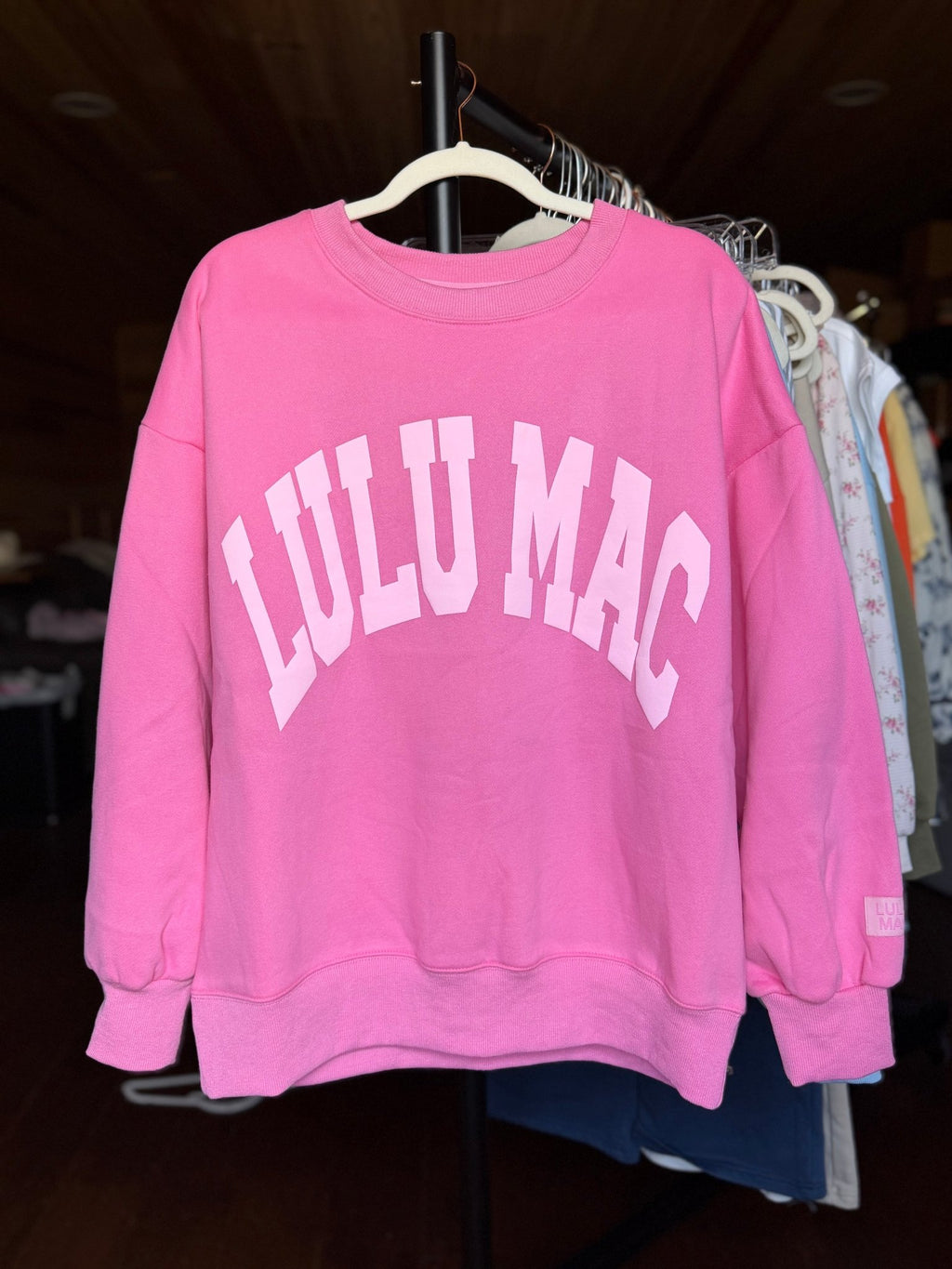 Bright Pink Lulu Mac Sweatshirt - Liv & Mama’s