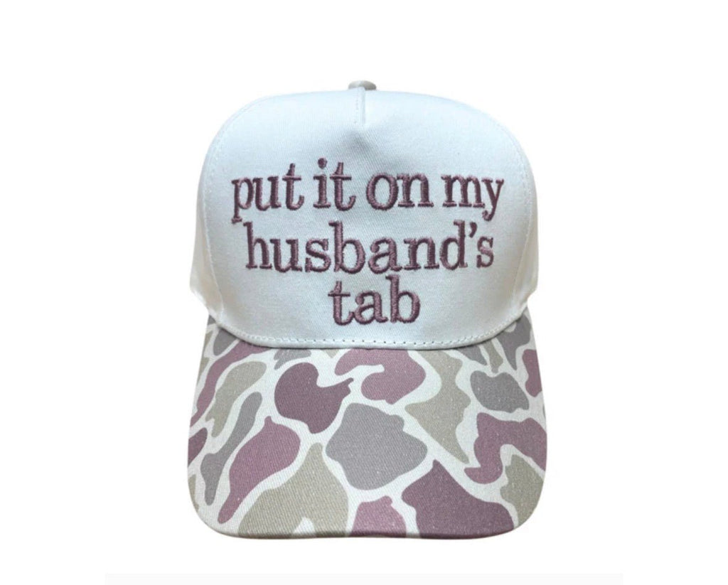 Husbands Tab Camo Trucker Hat - Liv & Mama’s