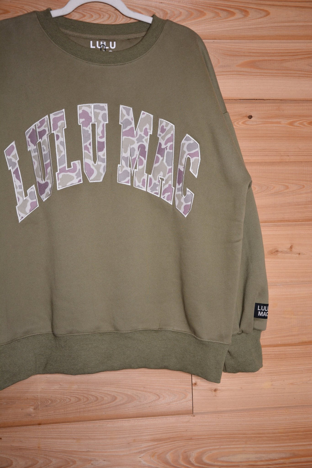 Green Camo Lulu Mac Sweatshirt - Liv & Mama’s
