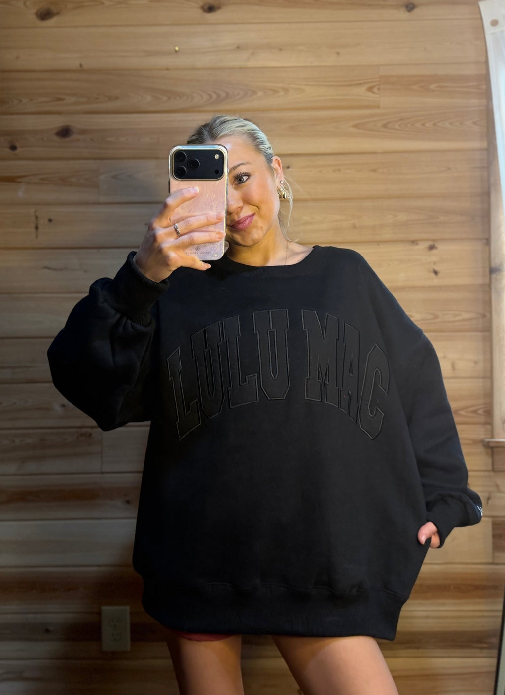 Black Lulu Mac Sweatshirt - Liv & Mama’s