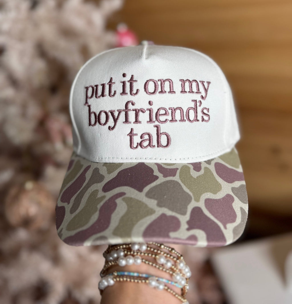 Boyfriends Tab Trucker Hat | Camo - Liv & Mama’s