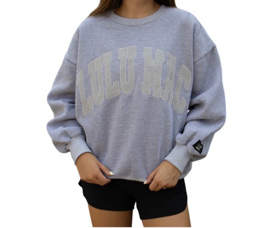 Light Grey Lulu Mac Sweatshirt - Liv & Mama’s