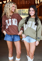 PREORDER Brown Camo Lulu Mac Sweatshirt - Liv & Mama’s