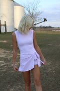 Pink Gingham Wrap Tie Front Dress - Liv & Mama’s