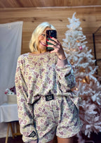 Camo Waffle Long Sleeve Top | LULU MAC - Liv & Mama’s