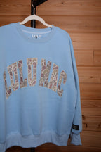 Light Blue Camo Lulu Mac Sweatshirt - Liv & Mama’s