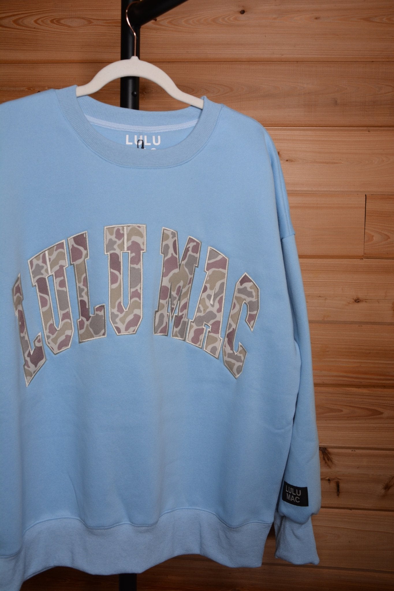 Light Blue Camo Lulu Mac Sweatshirt - Liv & Mama’s
