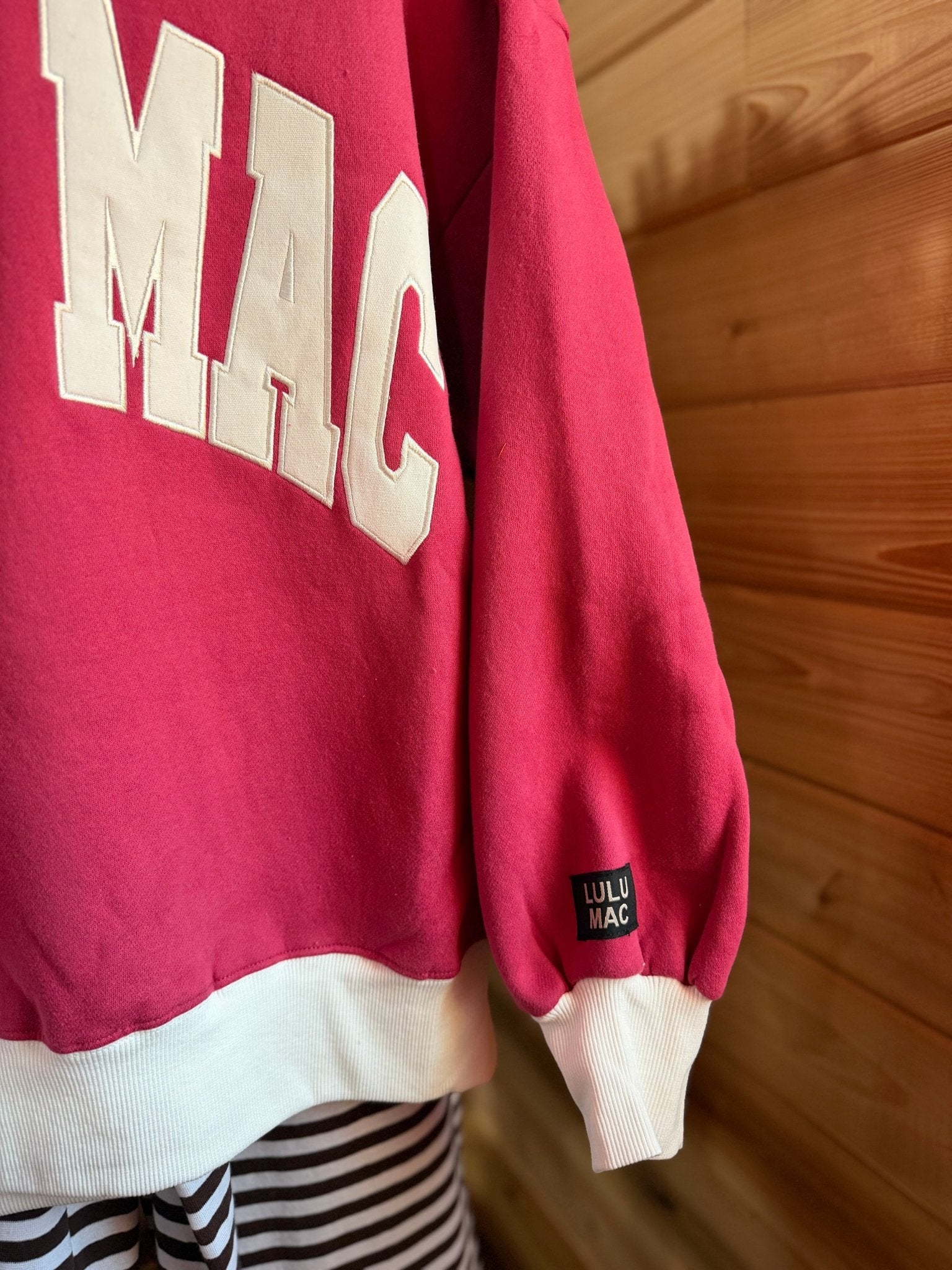 Plum/White Lulu Mac Sweatshirt - Liv & Mama’s