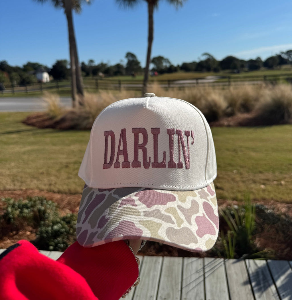 Darlin’ Trucker Hat | Camo - Liv & Mama’s