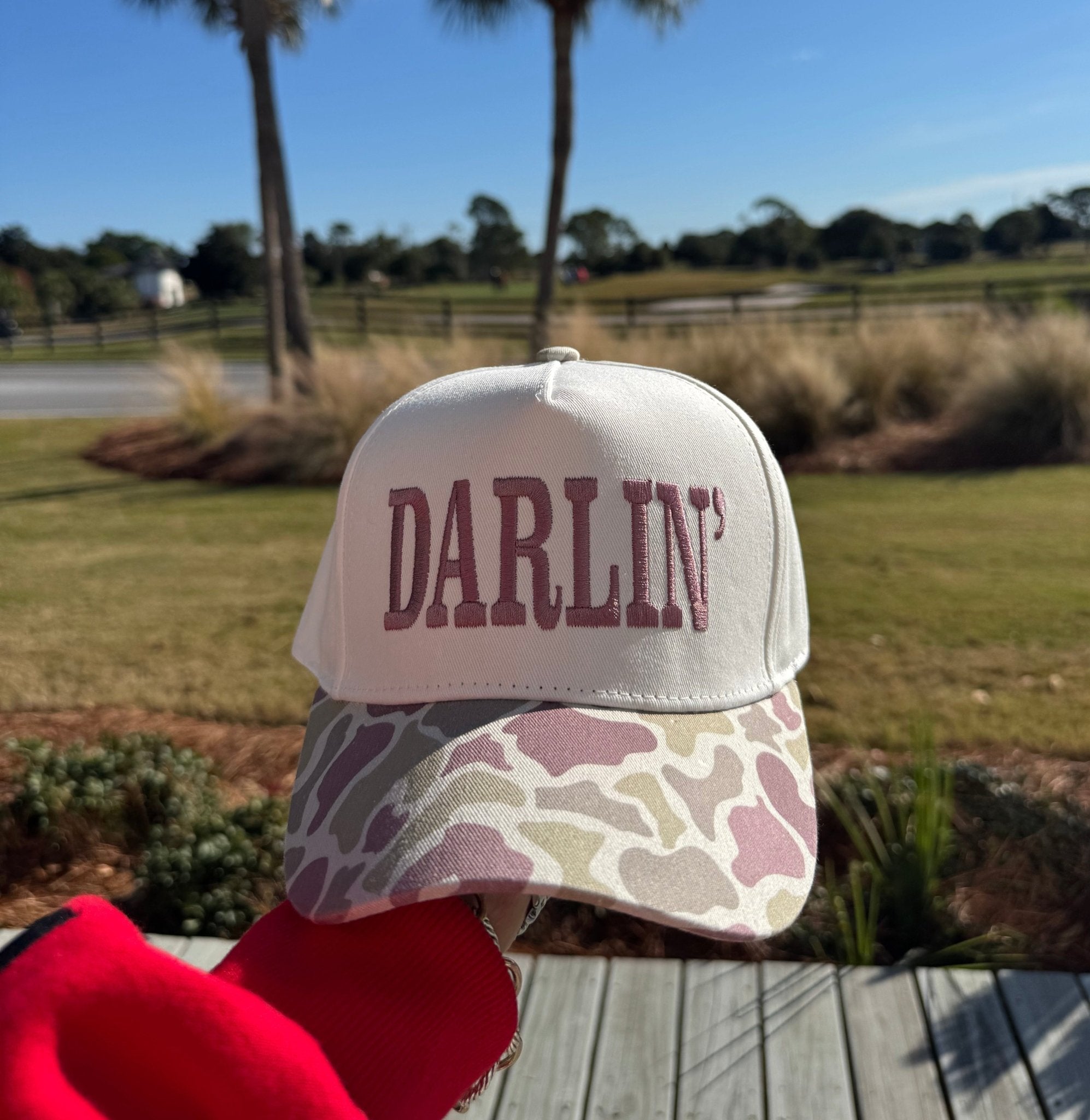 Darlin’ Trucker Hat | Camo - Liv & Mama’s