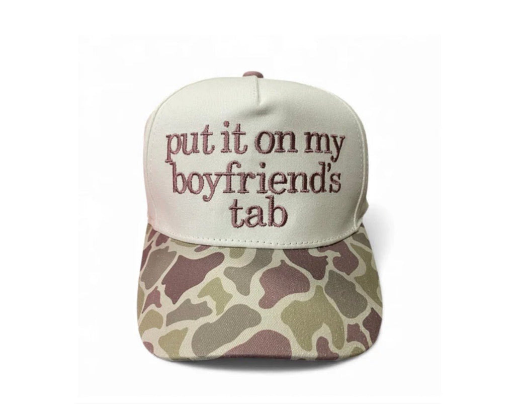 Boyfriends Tab Trucker Hat | Camo - Liv & Mama’s