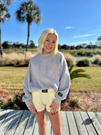 Light Grey Lulu Mac Sweatshirt - Liv & Mama’s