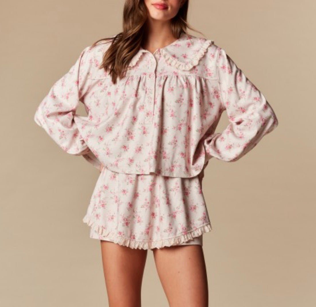 Vintage Floral Skort Set - Liv & Mama’s