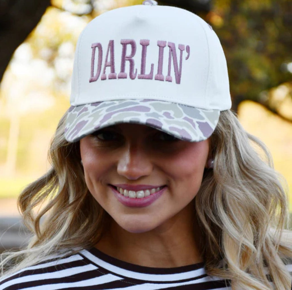 Darlin’ Trucker Hat | Camo - Liv & Mama’s