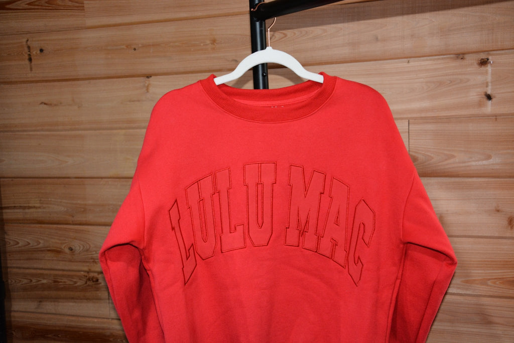 Red Lulu Mac Sweatshirt - Liv & Mama’s